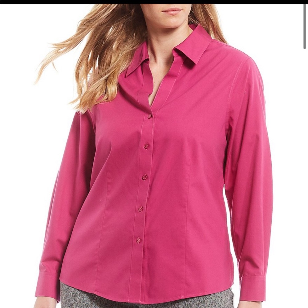 Pink button down
